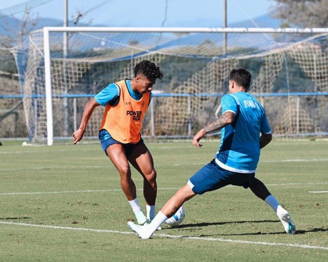 Alisson tornato in gruppo a Castel Volturno